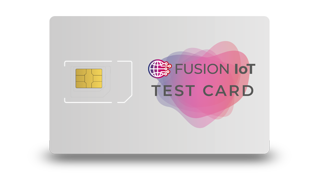 Image of a FUSION IoT SIM test card